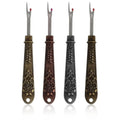 XGNG 4pcs Vintage Mini Thread Remover Embroidery Handmade Clothes Cutter Tool Cross Stitch Pick Thread Cutter Sewing Thread Remover Knife Metal Sewing Seam Ripper