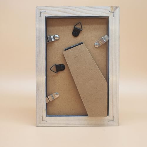 3x5 Picture Frame Solid Wood,Blue. Table Top or Wall Mount Photo Frames with Plastic Glass for 3x5 Inches Pictures, Modern Home Office Decor - color: Blue, size: 3x5
