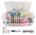 Sewing Thread 100 Colors 40S/2 250 Yards Per Spool 3 Color Sets Options (100 Colors with Storage case)
