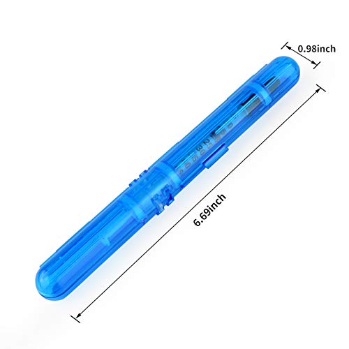 Medarchitect PSC (MA-PSC) Portable Travel Insulin Prefilled Syringe Case for Diabetes - color: Dark Blue Transparent+solid Green