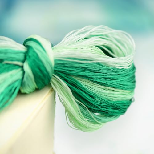 Natural 100% Silk Thread, Handmade Embroidery Thread Silk Floss 9 Colors 110m Each (16) - color: 16