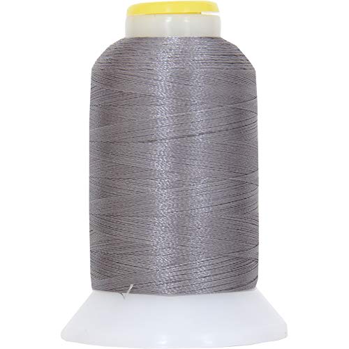 ThreadArt 60wt Embroidery Bobbin Thread, 1000M, Grey - color: Grey