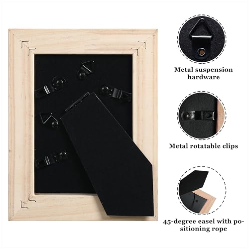 CORE ART 3.5x5 Picture Frame, Solid Wood Rustic Black, 2 Pack - color: Black, size: 3.5x5 - 2 pack