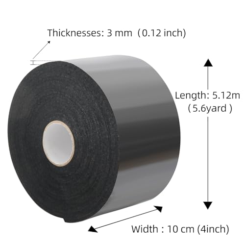 QILIMA Black 2 Rolls Felt Strips with Adhesive Backing, Heavy-Duty Felt Tape DIY for Heavy Furniture Home Improvement,0.2 x 4 Inch x 202 Inch - size: 0.2 x 4 Inch x 202 Inch