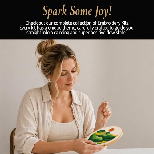 Unwynd Embroidery Kit Landscape for Adults and Beginners,Cross Stitch Craft - style: Beginner-Friendly