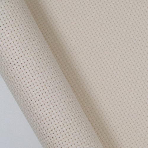 KCS one Piece 19" x 28"(48cmx72cm) 11CT Counted Cotton Aida Cloth Cross Stitch Fabric (Ecru) - color: Ecru