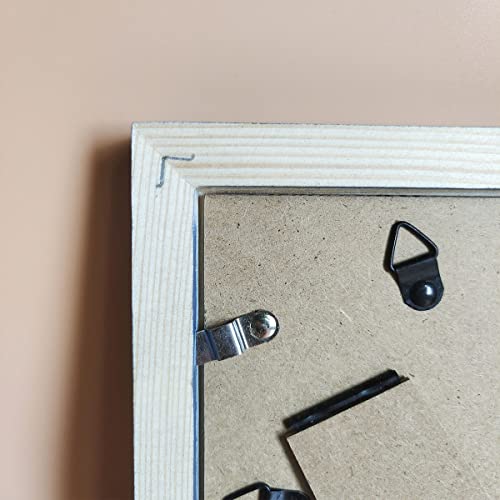 4x5 Picture Frames Blue Solid Wood Frame, Plastic Panel (Film Needs to be Removed) Table or Wall.Front Window Opening 3.8x4.8 inch. - color: Blue, size: 4x5