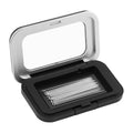 Magnetic Needle Holder Case with Clear Acrylic Lid, Sewing Needle Keeper with 25 Needles Included, Portable Strong Magnet Pin Storage Case for Sewing, Quilting and Crafts