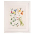 Thea Gouverneur Wildflowers Cross Stitch Kits - Inspirational Crafts for Adults with 16 Count Aida, DMC Threads & Hoop - Create Beautiful Cross Stitch Art - color: 577A Aida