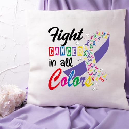Dtf Transfers Ready to Press - 20Pcs Fight Cancer Iron on Transfers Cancer Awareness Iron on Decals Cancer Warrior Victim Heat Transfer Vinyl Stickers for Clothing Pillows Bag DIY Crafts - color: Fight Cancer