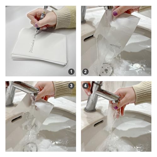 NATURALABEL Water-Soluble Paper, 4.1" x 6.3", 200 Sheets - size: 4.1 x 6.3 inch (Pack of 2)