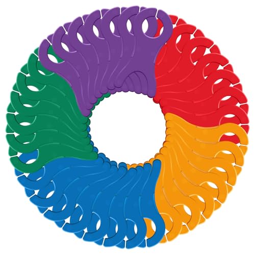 FIREBOOMOON 40 Pack Yarn Bobbins, 4.1x1.9in Winding Cards, 5 Colors