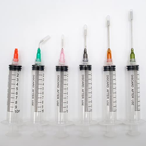 Glue Applicator Syringe with Blunt Tip Needle for Liquid, Ink, Oil, Perfume