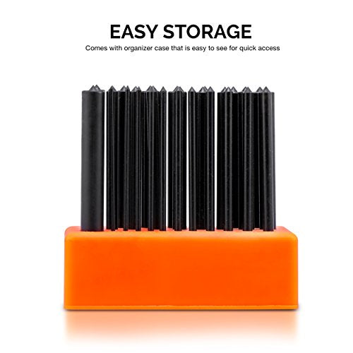 NEIKO 02621A Transfer Punch Set with Premium Heat-Treated Alloy Steel Punches, Hole-Punch Set, Punch Sizes 3/32" to 1/2", 28-Piece Kit - size: 28 Piece Set, style: Transfer Punch