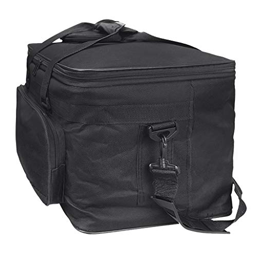 Compact Fundamentals Art and Crafts Supplies Organizer Tote Bag Shoulder Bag Foldable Oxford Fabric Essentials Art Cargo Carry Bag for Brush Pens Markers Pencils Highlighters Sketchbook Color Chart - color: Black