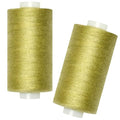 All Purpose Sewing Thread-2 Spools of Hand Polyester Sewing Thread for Sewing Machine for Hand and Machine Sewing(Lt Khaki Green, 2 spools) - color: Lt Khaki Green