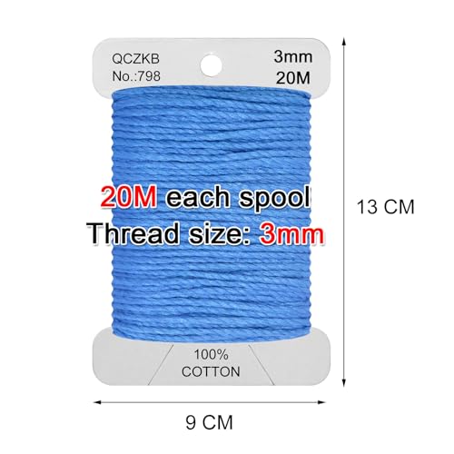 Classic Crochet Thread Yarn 100% Pure Cotton Thread,Col No: 798,Dark Delft Blue - color: Dark Delft Blue