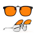 Goiteia Orange Blue Light Blocking Clip On Glasses for Sleep/Gaming
