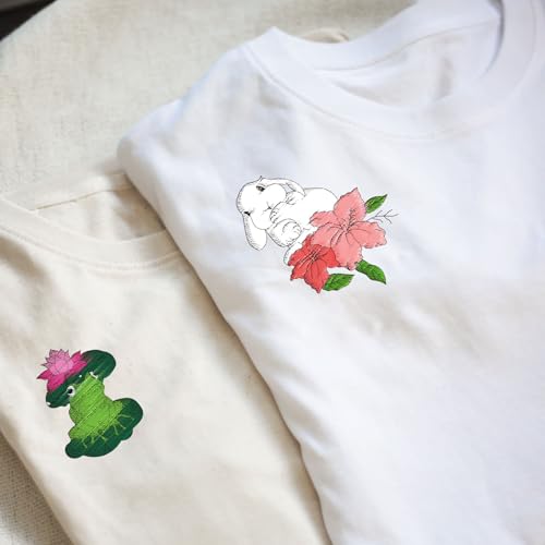 4 Sheets Water Soluble Embroidery Stabilizers 11.69x8.27 Inches Animal Stick and Stitch Embroidery Paper Adhesive Embroidery Transfer Paper with Ox Bird Pattern for Shirts Bags - style: Animal