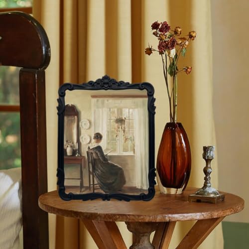 Vintage Picure Frames 8x10 Antique Black Gothic Picture Frames for Tabletop and Wall Mount Ornate Victorian Home Decor Gallery Wall Decor(8x10 inch) - color: Black, size: 8x10