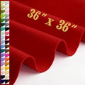 Large Felt Fabric Sheet 36 x 36 Inch, 1.6mm Thick (Red) - color: Red