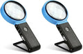 VisionAid 30X 10X Hands-Free Magnifying Glass with Stand, LED Lights, Loupe Handheld Illuminated Magnifier for Low Vision Seniors Reading (Pack of 2) - size: 4 inches (Pack of 2)