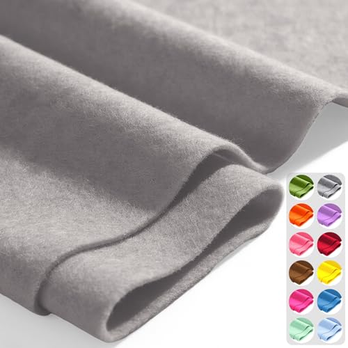 Light Grey 36" X 36" Felt Fabric Sheet - 1.6mm Thickness - color: Light Grey, size: 36" x 36"