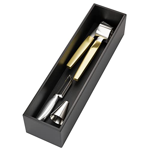 Black Bamboo Drawer Organizer 12"x 3", Utensil Holder for Kitchen Drawer - color: Black, size: 12*3*2.5 inch