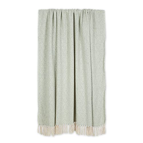 DII Diamond Throw Collection Cotton Woven, 50x60, Jadeite - color: Jadeite