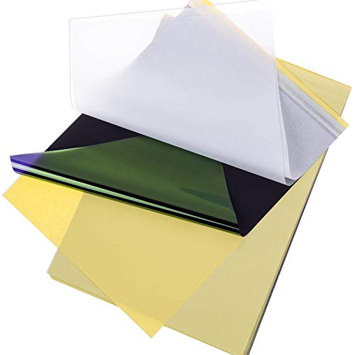 Tattoo Transfer Paper, Cridoz 35 Sheets Stencil Transfer Paper for Tattooing, A4 Size - size: 8.25 x 11.75 Inch (Pack of 35)