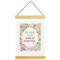 Dimensions Floral 'Be Your Own Kind of Beautiful' Counted Cross-Stitch Kit for Beginners, 14 Count White Aida, 8''L x 11.5H'' - color: Be Your Own Kind of Beautiful