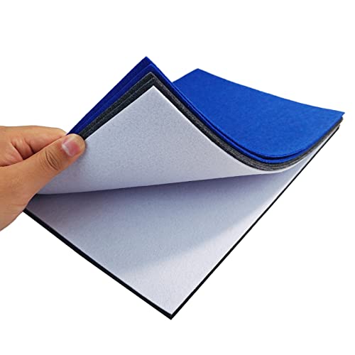 Jtnohx Stiff Felt, 2mm Thick Felt Sheets for Crafts, 8"x12" Hard Felt Fabric Squares 8Pcs for DIY Projects (Black White Grey Blue) - color: Grey White Series