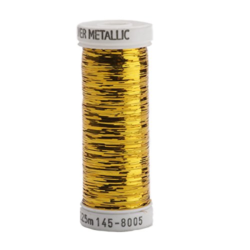Sulky of America 215d 40wt Sliver Metallic Nylon/Polyester Thread, 250 yd, Brass Gold