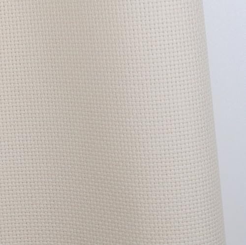 KCS 16CT Counted Cotton Cross Stitch Aida Cloth Fabric (12" x 59",Ecru) - color: Ecru, size: 12" x 59"