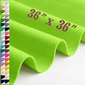 Large Felt Fabric Sheet 36 x 36 Inch, 1.6mm Thick (Lime Green) - color: Lime Green