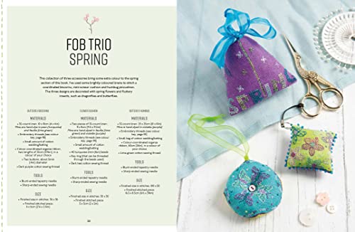 Blackwork Embroidery in Colour: A colourful modern twist on a traditional technique