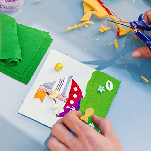 Jtnohx Soft Fluorescent Green Felt Sheets Flexible Felt Fabric for Crafts - color: Fluorescent Green