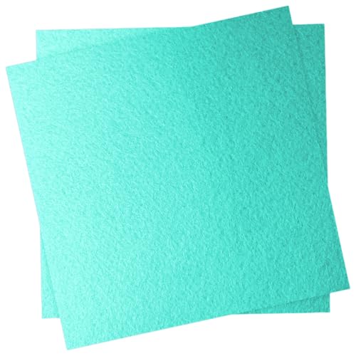 12" x 12" Felt Fabric Sheets for Crafts, Squares Felt Paper (Aqua) - color: Aqua