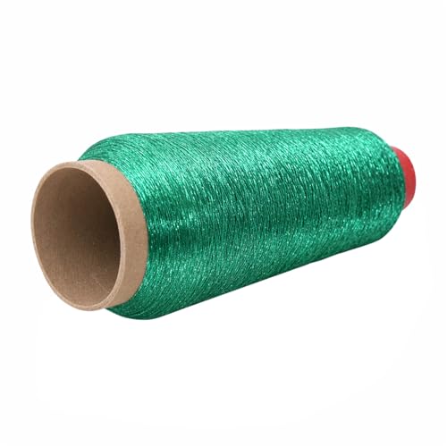 Mandala Crafts Metallic Emerald Green Embroidery Floss for Sewing, 3281 YD - color: Emerald Green, size: 3000M 3281 Yard