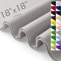 Felt Fabric Sheets 18" x 18" (2 Pack) 1.6mm Soft Craft Felt, Light Grey - color: Light Grey