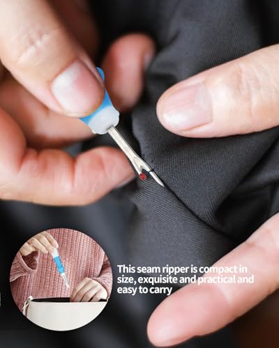 Needle and Thread Seam Ripper, Rippers for Sewing and Thread (Navy Blue) - color: Navy Blue