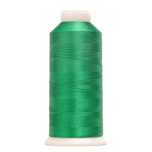 High Tenacity Polyester Embroidery Machine Thread 40WT(120D/2) 4000M Per Spool for Commercial and Domestic Embroidery Machine (Celtic Green-1651) - color: Celtic Green-1651