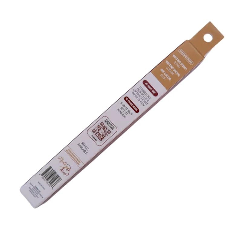 Madam Sew Heat Erasable Fabric Marking Pens for Sewing and Quilting | Fabric Markers for Sewing - color: Blue - 1 Pack