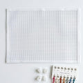 Blank Needlepoint Canvas 13 Mesh,14"x18"(Cotton White) - size: 14 x 18"