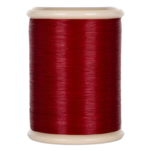 YLI Hand Quilting Thread - 100% Egyptian Cotton, Glazed, Strong & Tangle-Free, 500 yd. Spool - Red - color: Red
