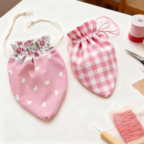 Aubliss 8pcs Fat Quarter Fabric Bundles (100% Cotton - 20'' x 20'') - color: Sweet Pink