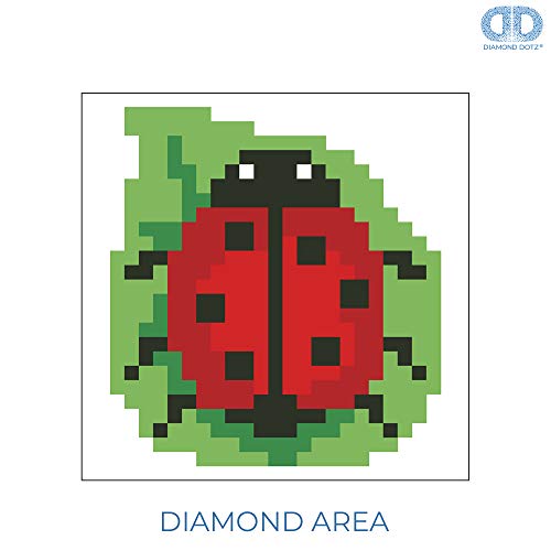 DIAMOND DOTZ Lady Luck Ladybug Diamond Painting Kit for Adults with Gems - size: 1.1811 x 5.11811 x 5.90551