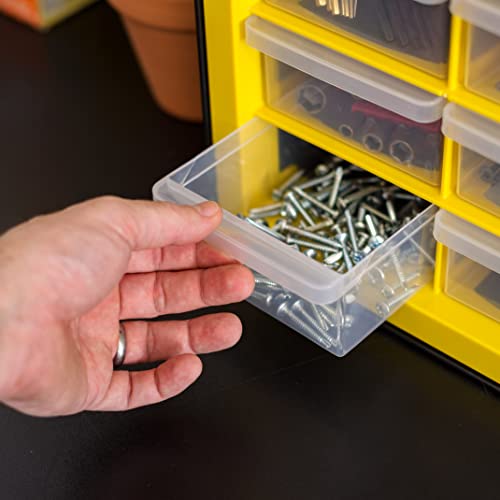 IRIS Plastic Hardware Storage Drawer, 44 Drawer Parts Cabinet - Yellow - color: Yellow, size: 44 Drawer