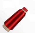 Sparkle Metallic Threads Machine Embroidery - 5000 Yards per roll (red Color) - color: Red Color