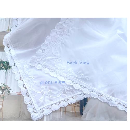 6 Pack of Ladies Embroidery Cotton Handkerchiefs Lace Wedding Hankies - color: A01-rose Card